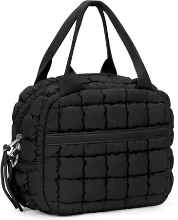 GSenhui Insulated Lunch Bags for Women Quilted Lunch Cool Bag Small Puffer Pack Lunch Bags for School Work