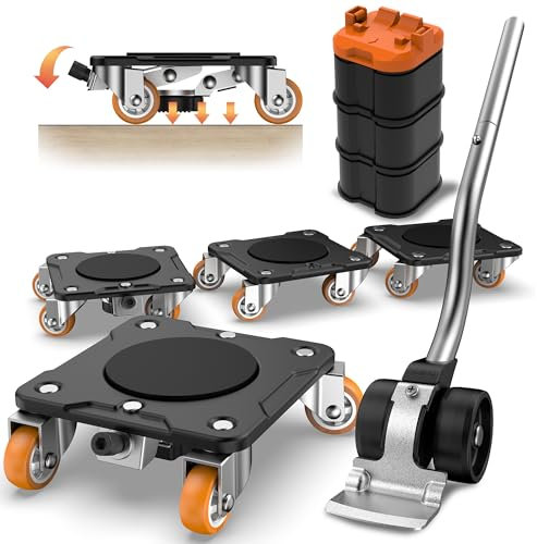 ONEON Déplace Meubles Plus Stationnement Édition, Besoins de déplacement périodique, mécanisme de Verrouillage, Chariots stationnés pour Une stabilité à Long Terme des Objets Lourds