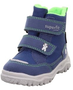 Superfit HUSKY1 varmfodrade modestövlar, blå/ljusgrön 8030, 22 EU, Blå ljusgrön 8030, 22 EU