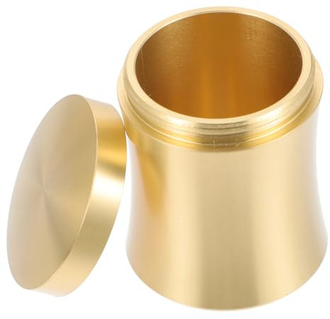 LAPYAPPE Brass Powder Storage Jar Teedose Aus Lebensmittelechtem Messing Luftdicht Für Tee Gewürze Vielseitige Aufbewahrungslösung Für Zuhause Und Unterwegs