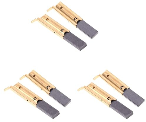 Kznifmk 3X Cepillo de Carbón para Motor Eléctrico de Lavadora, Cepillos de Inserción de Carbón para Motor de Lavadora L94MF7 para