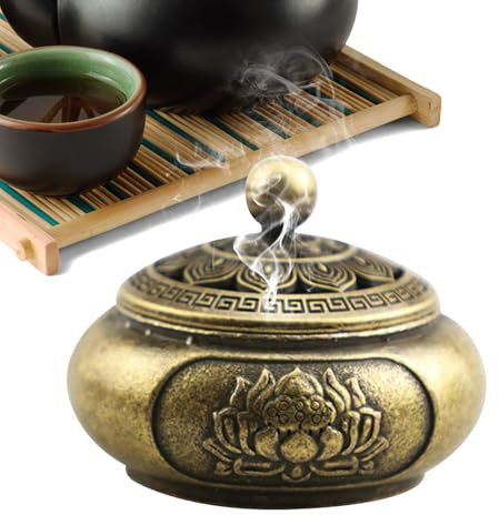 Porte Encens Brûleur | Encensoir Métal Vintage | Brûleur Encens Rétro Aromathérapie Décor Salon Chambre