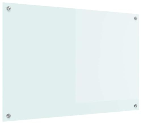 vidaXL Köksskydd Mjölk 90 x 60 cm härdat glas
