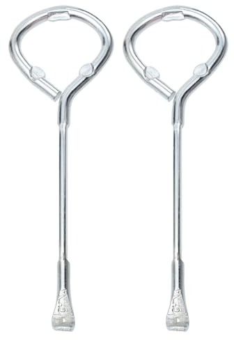 KOMBIUDA 2 pièces Ouvre-boîte Métal Ouvre-couvercle Ergonomique pour Seaux de Peinture Léger et Pratique pour Camping et Voyage