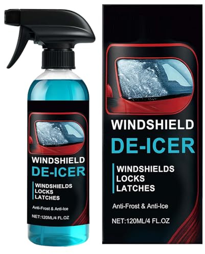 Générique Spray Anti-Glace pour Les Vitres de Voiture,120ml Protection pour Vitres | Antigel Rapid pour Carrosserie - pour Auto Camion Camping-Car Pare-Brise Rétroviseur Portes et Serrures