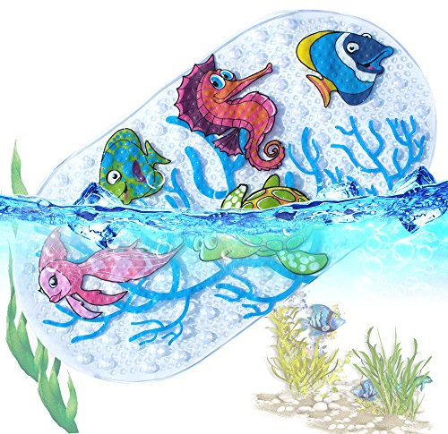 Alfombrilla de baño Antideslizante para bebés con Alfombrilla Antideslizante para bañera o Ducha Duradero PVC Resistente a Hongos y mohos Numerosas ventosas Resistentes