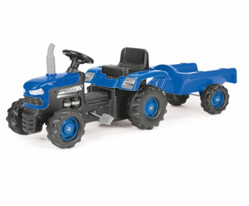 Dolu Trattore a gradini con gancio e clacson blu/nero