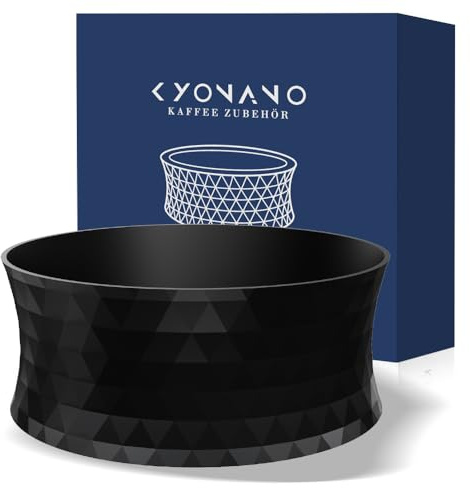 KYONANO Dosierring 58mm, Magnetisch Kaffee Dosierring 58mm - Siebträger Zubehör - Espresso Siebträger Trichter - Kaffeedosierring für Fülltrichter, Brühschüssel, Kaffeepulver Exakten Abfüllen