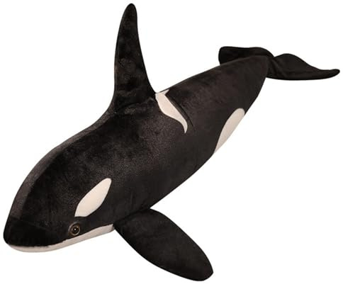 TOPLITHE Orca Peluche, Simulazione Killer Whale Peluche Creature Marine Farcite Ponderate Animali Regalo for La Decorazione Della Casa Delle Ragazze Dei Ragazzi(Size:50CM/19IN)