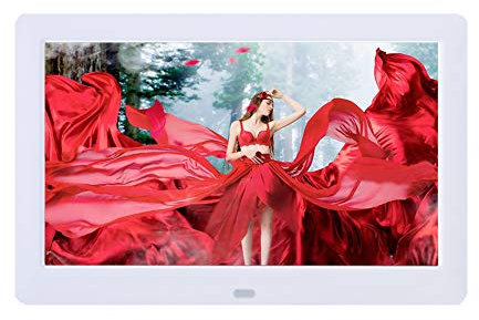Cornice digitale per foto da 8,2 pollici, 1280 x 800 IPS, lettore video con telecomando/calendario/orologio, supporto per unità USB e scheda SD