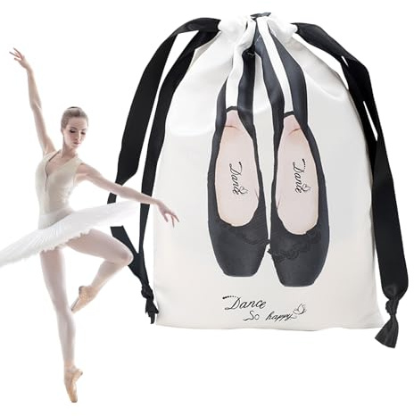 Schuhbeutel Jazz Dance Organizer Taschen Satin Staubdicht | Kordelzug Satin Tanzschuh Sporttasche : für Damen, Tänzer, Jazz, Latin, Tanz, Reise, Gym, Backstage, Geburtstage