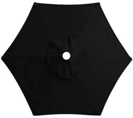Tettoia di ricambio per ombrellone da 2,5 m/2,7 m/3,5 m, anti-ultravioletto, impermeabile, telo verde per giardino, cortile, spiaggia, opzione 8 stecche disponibili