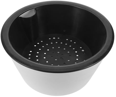 jojofuny Maceta de Resina Decorativa Grande para Plantas de Interior y Exterior Ligera Redonda y Estilizada para Sala y Jardín Tiesto Elegante para Plantas de Hogar