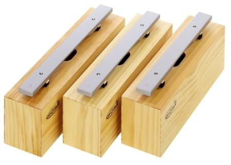 Betzold Musik - Satz mit 3 Bass-Klangbausteinen und 3 Schlägeln - Kinder Schule lernen Musikinstrumente Instrumente Klang Bausteine Gestimmte Musikunterricht Musikschule Musikraum