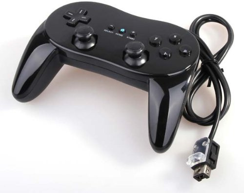 Gazechimp Manette Classique Contrôleur classic controller pro Pour Nintendo Wii