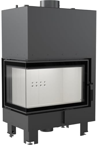 Kratki wasserführender Kamineinsatz MBM PW 10 | 12 kW | Ecke Links