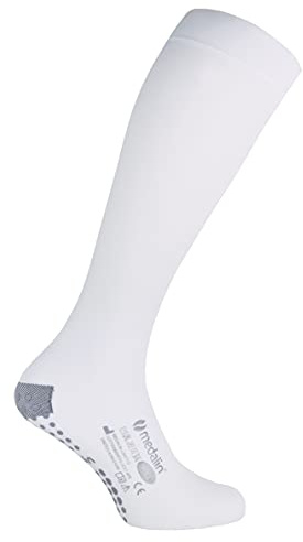 Herren und damen medizinisch abs antirutsch kompressionsstrümpfe anti embolie strümpfe ohne fuss mit offene spitze (Green, Standard, Green (BKG))