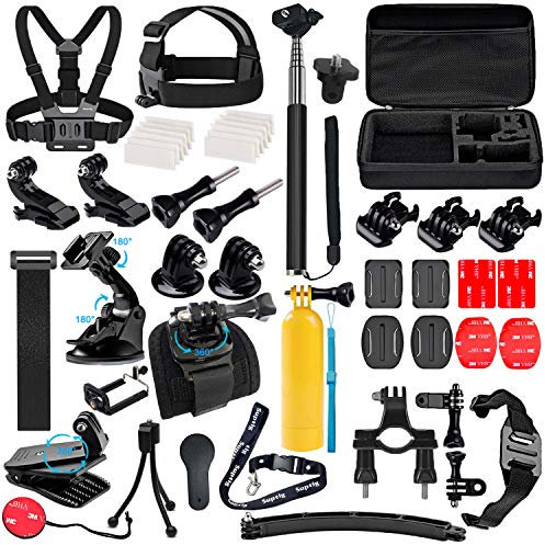 Suptig Accessories Kit Compatible For Gopro Hero 13 Hero 12 Hero 11 Hero 10 Hero 9 Hero 8 Hero 7/6/5/4/3/3+/2/1/Session And AKASO, Dji Action, Insta 360 Action Camera Accessories