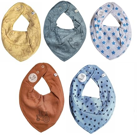 Pippi Halstuch 5er Pack Baby Halstücher SPARPACK Dreieckstücher (*Bubbles Mix)