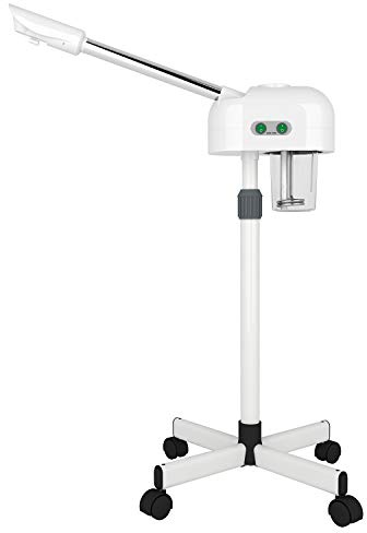 Longing Home Gesichtsdampfer Warmnebel Porenreinigung Höhenverstellbar | 360° drehbarer Standfuß, Feuchtigkeitspflege, für Salon, Zuhause & SPA, Gesichts-Dampfgerät für tägliche Nutzung