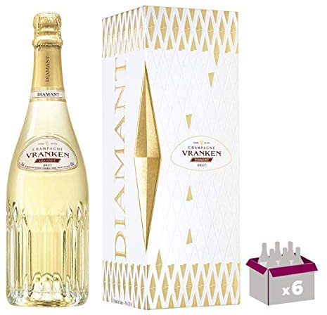 Champagne Vranken - Diamant Brut - En caja de regalo de 6 * 75cl
