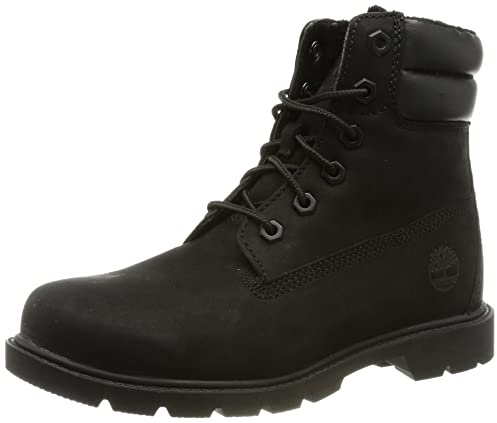 Timberland Linden Woods 6 Inch Faux Fur Lined WR, Stivali alla Moda Donna, Nero Black Nubuck, 37 EU