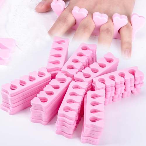 50 Stück Zehentrenner und Fingertrenner für Nagellack, weicher Schwamm Finger Zehentrenner Spacer Nail Art Maniküre Pediküre Werkzeuge