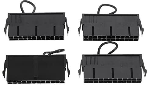SOLUSTRE ATX Netzteil Tester Abs Material 4 Stück mit 20 und 24-pin Steckern für Power Supply Testing und Jumper Bridging geeignet zum Testen von Motherboards und Festplatten