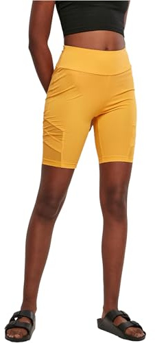Urban Classics Dam dam dam hög midja tech mesh cykel yoga shorts, magicmango, 4XL