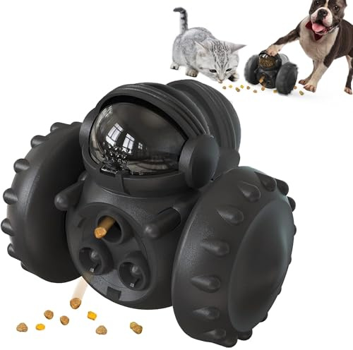 CEASELESLY Katze Hund Leaked Essen Spielzeug,Haustier Langsamer Zubringer,Intelligenzspielzeug für Hunde,Nicht Elektrisch Angetriebenes Gleichgewichtsauto für IQ-Ausbildung und Nahrungssuche