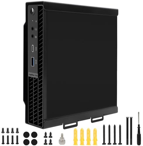 Mini PC Mount Compatible with Dell OptiPlex Micro ,Mini PC VESA Mount, Under DeskMount and Wall Mount, Fits MFF 7050 7010 7020 7080 5070 7060 7090 3060 3040 3046 3050 3090 3060 9020 Pro Micro Plus