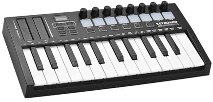 25-Tasten-MIDI-Keyboard-Controller Professioneller Elektronischer Audio-Portabler Anordnungsanzeige-Knöpfe