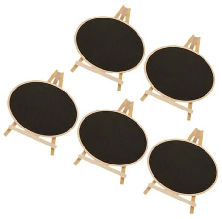 Alipis 5stücke Kreidetafel Aus Schwarze Tafel-kreidetafel Kleine Für Schreibtisch Löschbare Kleine Memo Board Stand-tafel Für Dekoration Und Notizen