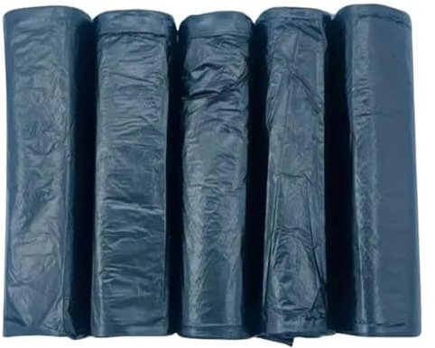Garbage bag100Pcs 5 Rolls Pack Garbage Bags Bathroom Kitchen Clean Storage Room Colored Disposable Portable-100Pcs Blue-45X55Cm-1.1 Mil-100Pcs