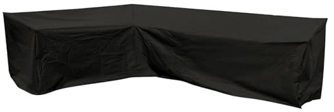 Waterproof Garden Furniture Cover | L Shaped Oxford Fabric Sectional Sofa Protector, Windproof Outdoor Furniture Covers for Dining Tables, Chairs and Corner Sofas