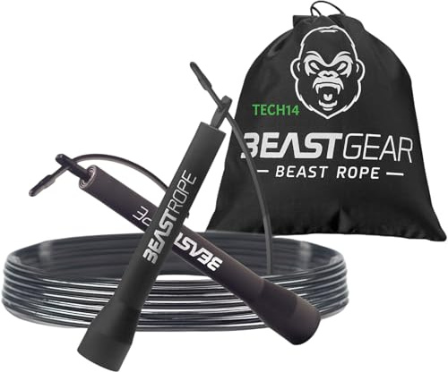 Skipping Ropes For Adults Men Women Excercise Steel Speed Fitness Jump Ropes for Jumping, MMA, HIIT Workout, Adjustable, Home or Gym Training Rope with Travel Bag
