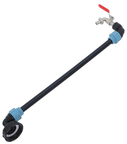 TOBBOMEY IBC Tote Tank Adapter con Valvola da Giardino Raccordo Versatile per Contenitori IBC per Irrigazione e Giardinaggio Residenziale e Commerciale