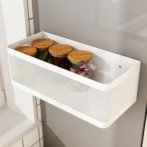 Étagère De Machine À Laver Paniers À Linge Magnétiques Étagères Magnétiques Pour Machine À Laver Organiseur À Épices Magnétique Pour Réfrigérateur (Blanc)