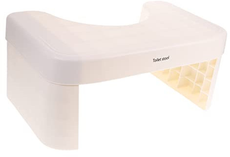 MOLUCKFU Höhenverstellbarer Antirutsch Tritthocker für Badezimmerhocker mit Stabilem Design für Toilettenbenutzung Praktisch und Für Gesunde Körperhaltung