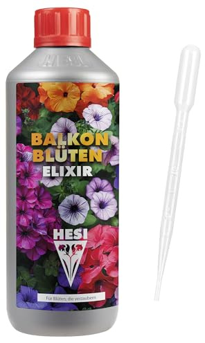 Hesi Balkon Blüten Elixir 500ml mit Pipette – Für üppige Blütenpracht auf dem Balkon