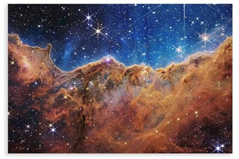 NKALFGH James Webb Teleskop Leinwandposter Wandkunstdruck, Bild, Gemälde, 40 x 60 cm