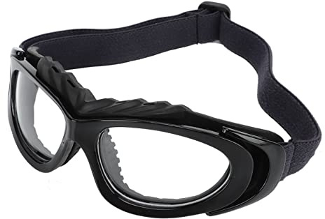 Ejoyous Lunettes de Sport, Lentille de Protection HD en PC, Lunettes Confortables Antibuée pour le Basket-ball et la Course à Pied (BLACK)