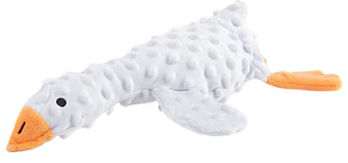 Grinçants Pour Chiens - Jouet Grinçant En Peluche 37x22cm | Jouet De Stockage De Nourriture En Forme D'oie | Puzzle Froissé D'enrichissement, Cachette De Friandises Pour Entraînement Cognitif I