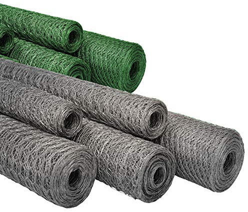 casa pura| Rouleau Grillage Triple Torsion - Maille Fine Hexagonal - Idéal pour protéger Votre Jardin/Vos Animaux, Lapins et Poules | 13 mm Maille | 100 cm x 25 m, Galvanisé
