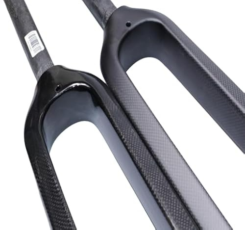 CarbonEnmy 26 Carbon MTB Starrgabel – Ultra Leicht 560g – 1 1/8 Gabelschaft 300mm – Vollcarbon Carbongabel für Schnellspanner & Scheibenbremse – 3K Matt (26 Matt)