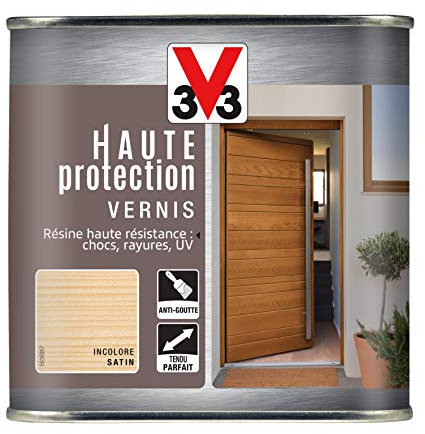 V33 Vernis extérieur Haute protection Incolore satin 0,5 L