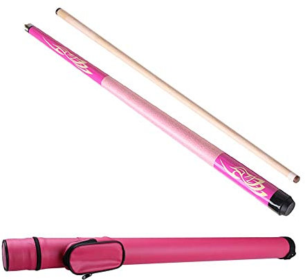 ksamwjf Queue-Stick,Pink|Weiß|Schwarz -Pool-Sticks,1/2 Pool-Queue-Stick-Kit,Starkes, gut gemachtes Aussehen|Auffälliges Design,Spiel- und Sportexperte -Billard-Zubehör