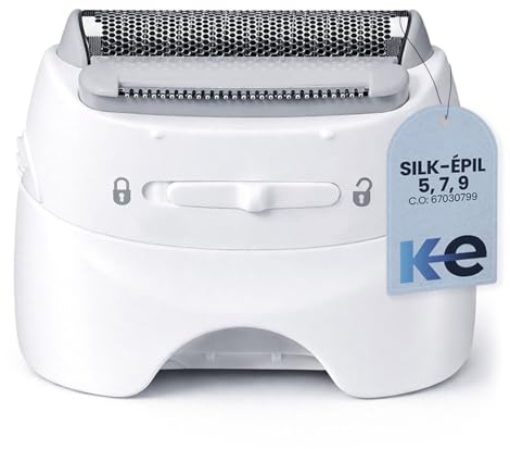 Braun Ersatz-Rasierkopf für Braun Silk-Epil Serie 7 / Serie 9 und Expressive | Anakel Home 67030799 Kompatibel mit Braun Silkepil Serie 7, Silkepil 5 und Serie 9, Weiß