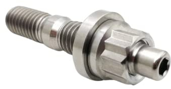 RISON-Titanium 12 Set Titan Stehbolzen für Auspuffkrümmer M8 M10, Auspuffkrümmerbolzen Mutter Kit, Auspuffkrümmer-Flanschmuttern Stiftschrauben Abgaskrümmer für Auspuffanlagen PKW Motoren Geeignet