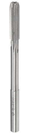 CoCud Machine Chucking Reamers, 6.3mm Diameter D4 Accuracy, M35 Cobalt High Speed Steel Straight Flutes Milling Cutter - (Applications: for Lathe Machine), 1-Piece